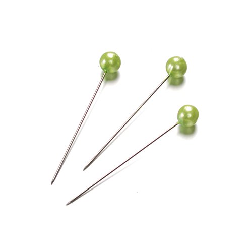Lot de 50 aiguilles perlennadeln décoratif vert...