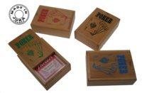 Coffret Jeu de Poker en Bois avec Cartes