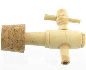 Robinet en Buis Naturel et Bouchon Liège
