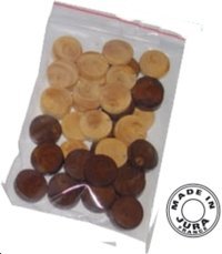 Jeu de Dames en Bois Naturel (Pions)