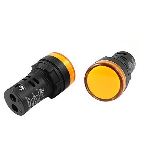 2 AC/DC/12-24 V Jaune indicateur de Signal pilo...