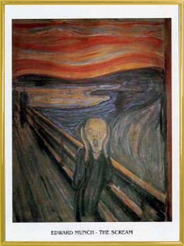 Edvard Munch Poster Reproduction et Cadre (Plas...