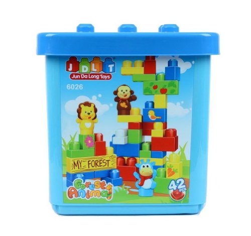 Infant Blocs grand bâtiment avec Holder, 42 PCS...