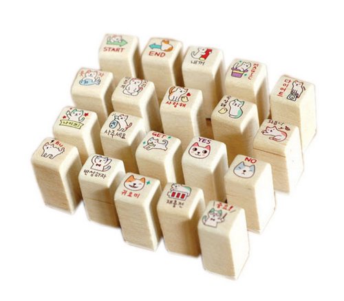 Chats Super cute de toute expression Timbres Ti...