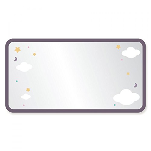 Miroir enfant : cadre nuages
