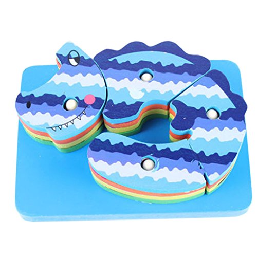 4 Crocodiles bloc 4 Pcs de Chevillé Puzzle Earl...