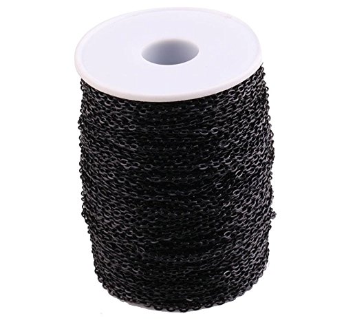 ILOVEDIY 3 M fer noir ouvert câble chaîne à mai...