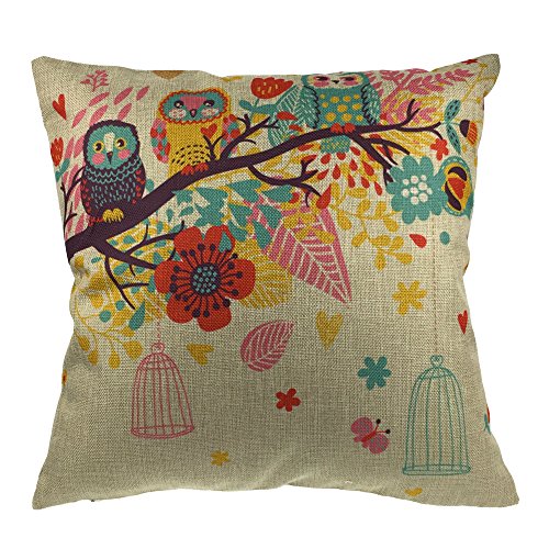 Coton lin coloré canapé taie d'oreiller housses...