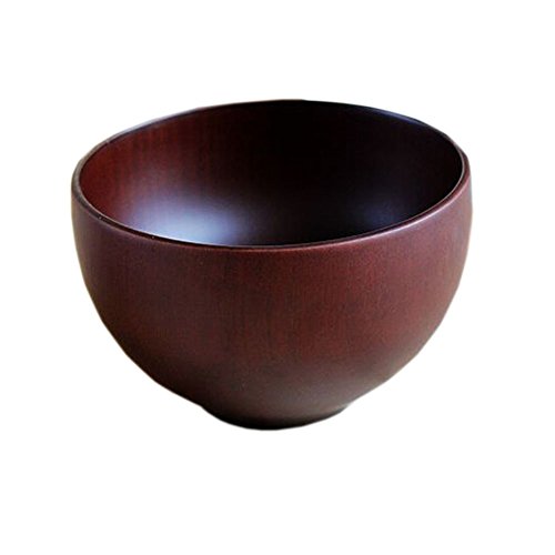 [Brun chocolat] Bol de bois naturel Bol à pâtes...