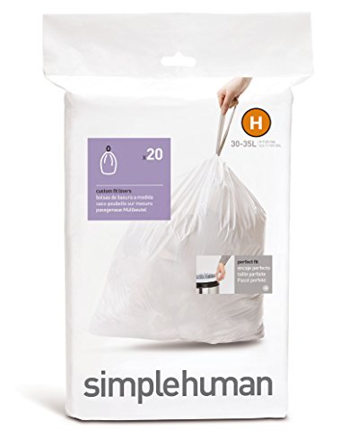 simplehuman Sac poubelle Code H 30-35 litres Lo...