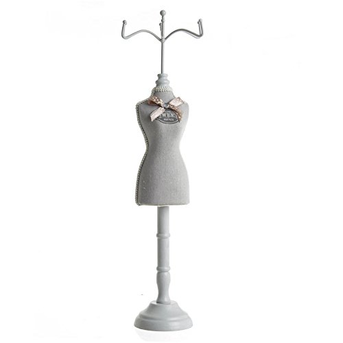 - mannequin porte-bijoux couture n°2 gris