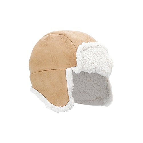 - chapka camel imitation peau retournée pour en...