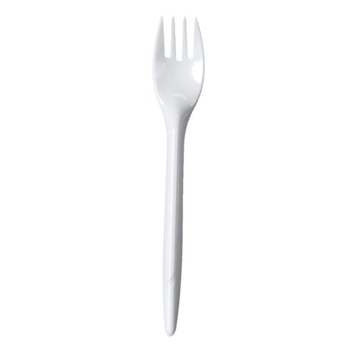 Fourchette/plastikgabel (blanc/17,5 cm-lot de 100