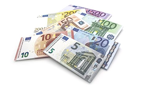 7 x 25 EURO SET Cashbricks® billets d'argent fictif (diminués jusqu'à 125% de la taille originale) B00UAF73N2 Cash Bricks