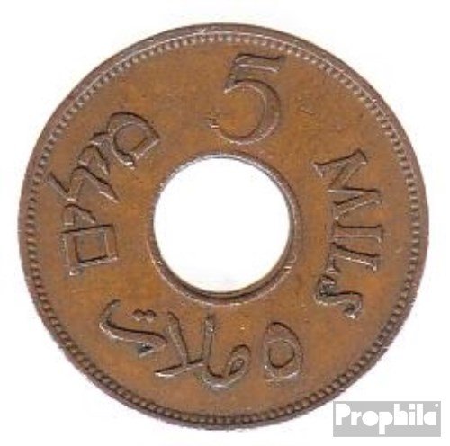 Prophila Collection palestine km-no. : 3 1942 très déjà bronze 1942 5 Mils avec trou (Coins pour les collectionneurs) code EAN B00UT76XXW 