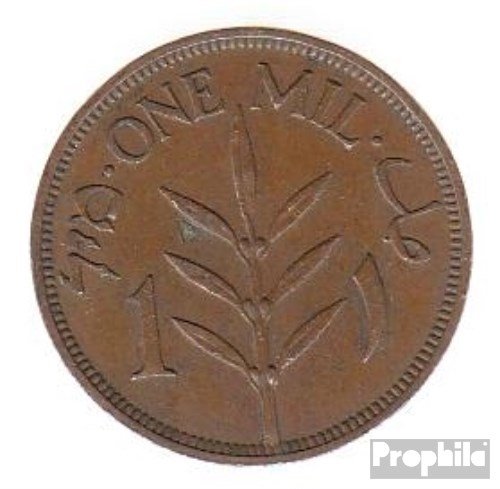 Prophila Collection palestine km-no. : 1 1942 très déjà bronze 1942 1 Mil plante (Coins pour les collectionneurs) code EAN B00UT7R4SK 