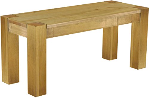 Brasilmöbel Rio kanto brasilmöbel banc en pin massif huilé et ciré brasil (l/l/h): 100 x 38 x 45 cm code EAN B00VO8CVHW 