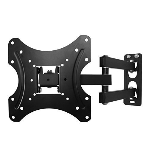 BPS Support Mural TV Inclinable et Orientable pour écran plat 10-42 Pouces (25-107cm) - Nouvelle conception matériel ultra-mince extra-robuste, pour télévision 4K 3D LED LCD Plasma, Charge max 30kg, VESA max 200x200 mm, support murale universel pour TV Samsung LG Sony Philips Continental Edison Toshiba etc code EAN B00WR265V2 