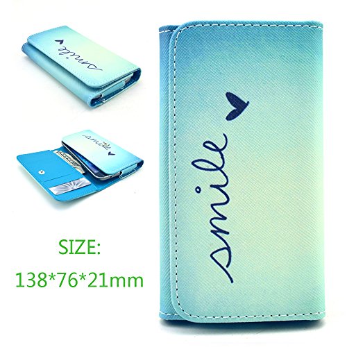 Uming Rétro motif coloré imprimer de cas pu case [ pour lg optimus p760 l9 ] colorful pattern retournez holster avec support titulaire stand holder coque de protection mobile étui de téléphone cellulaire housse cover - smile code EAN B00XG4CR0I 