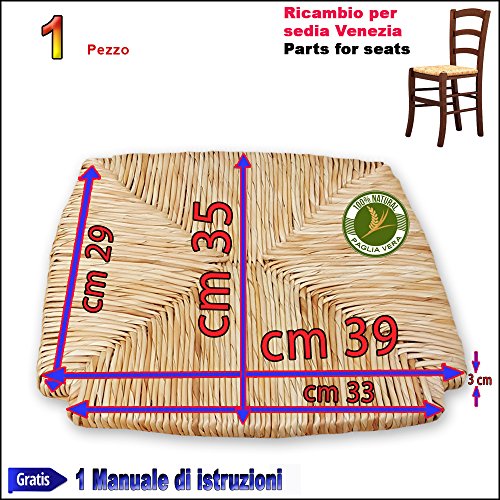 countryfacile Séance, abattant, fonds, fondent, paille de riz, rechange Chaise, Venezia 20R code EAN B00XPVQUBE 