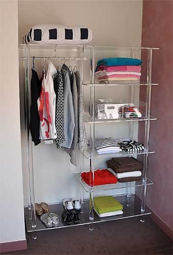 Dressing penderie transparent