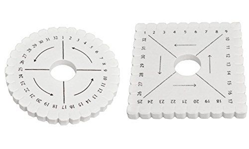 1 x 10,5 cm-mini disque rond pour tresse kumihimo