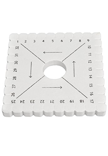 1 x 10 cm-carré-mini disque pour tresse kumihimo