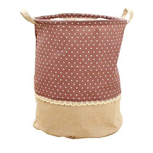 Panier à linge en lin à linge en Patchwork Violet