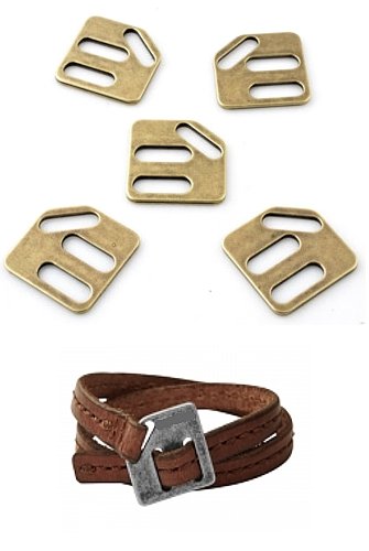 10 x 19 mm plat fermoir en métal connecteurs, b...