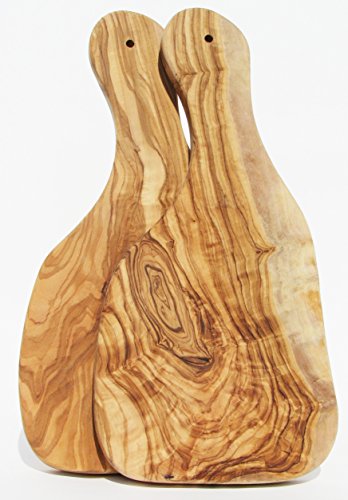 2 Olivenholzbrettchen nONNO. planche à découper...