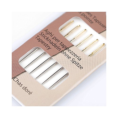 Pochette 6 aiguilles à tapisserie sans pointe -...