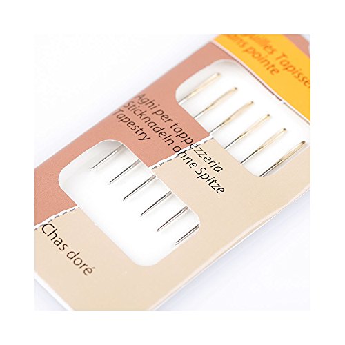 Pochette 6 Aiguilles à tapisserie sans pointe -...