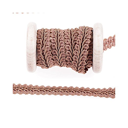 Galon grosse maille au mètre - Marron clair