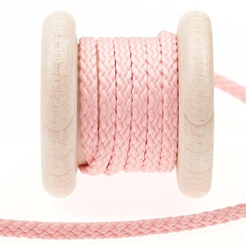 Cordon uni au mètre - Rose candy