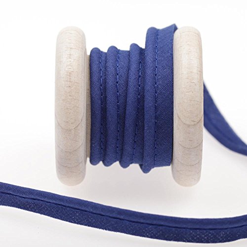 Ruban passepoil au mètre - Bleu sodalite