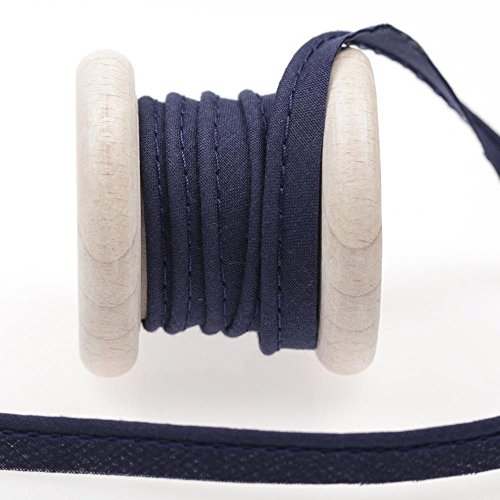 Ruban passepoil au mètre - Bleu medieval