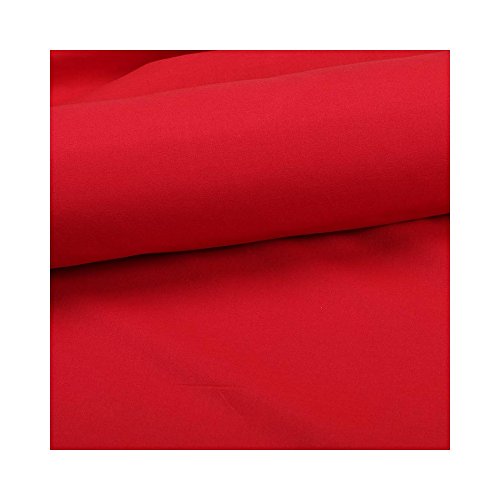 Tissu coton uni rouge cerise