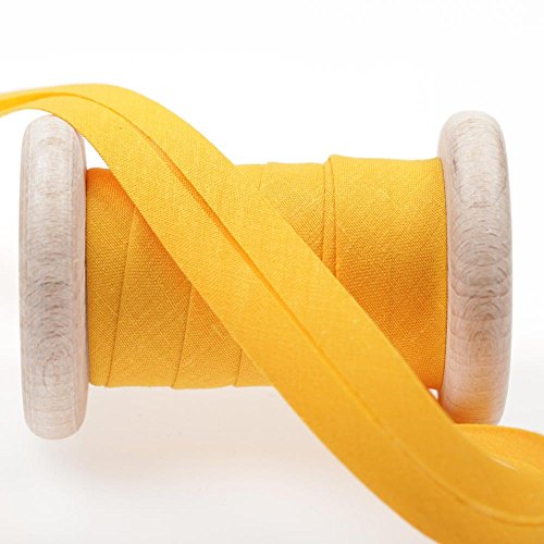 Biais uni au mètre - Jaune oldgold