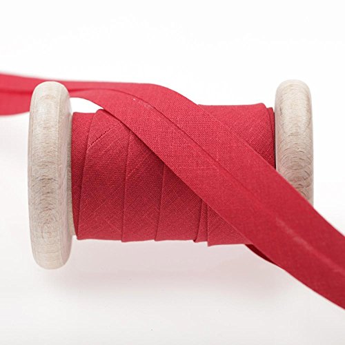 Biais uni au mètre - Rouge scooter