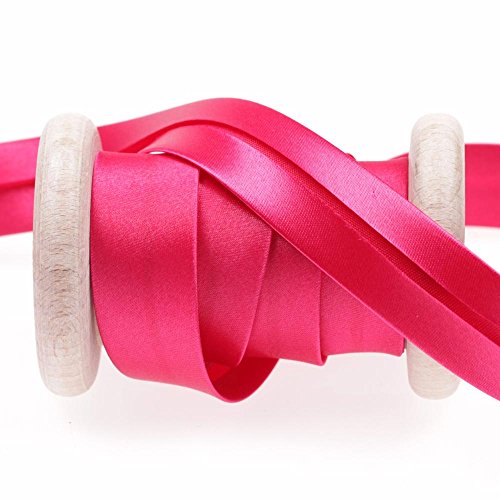 Biais satin souple au mètre - Rose