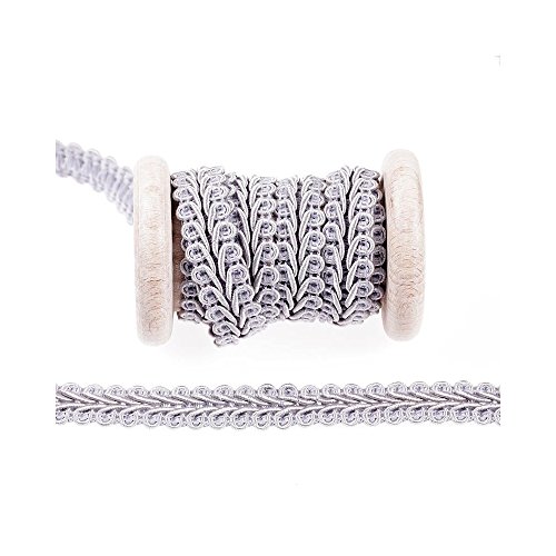 Galon grosse maille au mètre - Gris clair