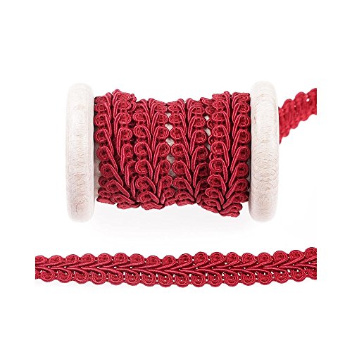 Galon grosse maille au mètre - Rouge bordeaux