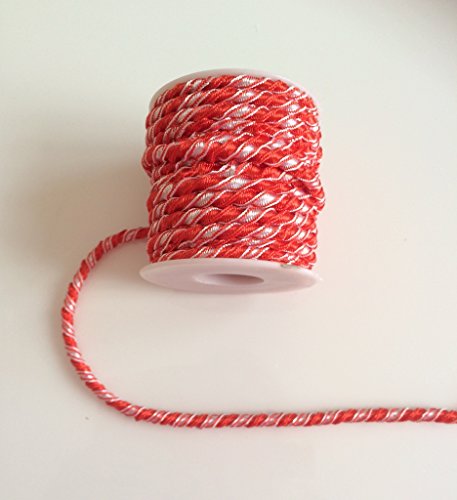 4 m x 5 mm élastique rouge de couture ruban cor...