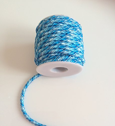 4 m x 5 mm bleu couture garniture de ruban cord...