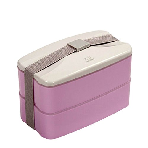 Mode 2 couches Bento Lunch Box alimentaire Cont...