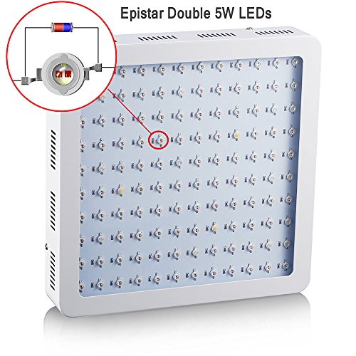 ? 1200w lampe de croissance led à double chips plein spectre pour la croissance et la floraison des plantes dans la serre et à l'intérieur (10w led) B013NESQK0 BOSSLED