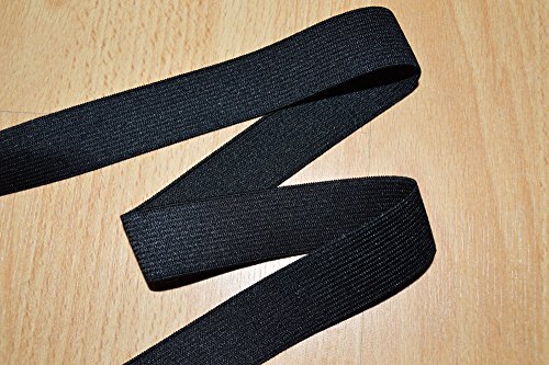 - ruban élastique noir, largeur 25mm (au mètre)