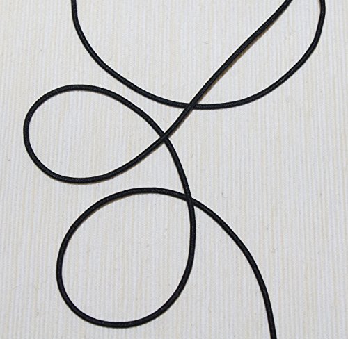 - cordon élastique rond, noir, diamètre 2mm (au...