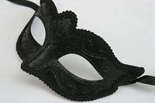 DAYAN Luxury mask women's halloween cat mask prom mardi gras masquerade -noir code EAN B014R45L4E 