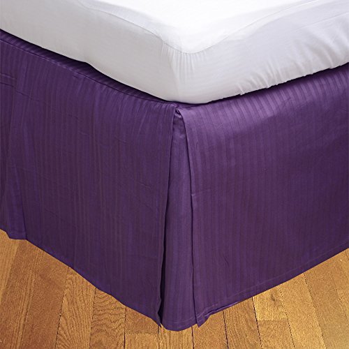 1pcs box jupe plissée de lit(violet a_rayures,u...